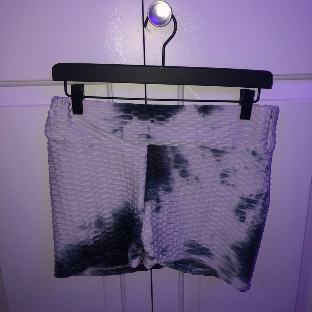 Stretchy Shein Tie Dye Biker Shorts